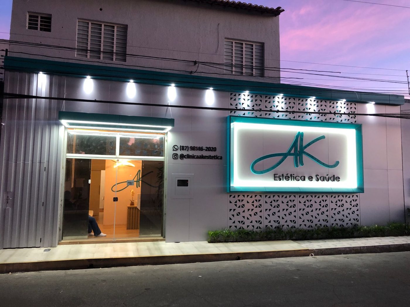 Fachada da clínica